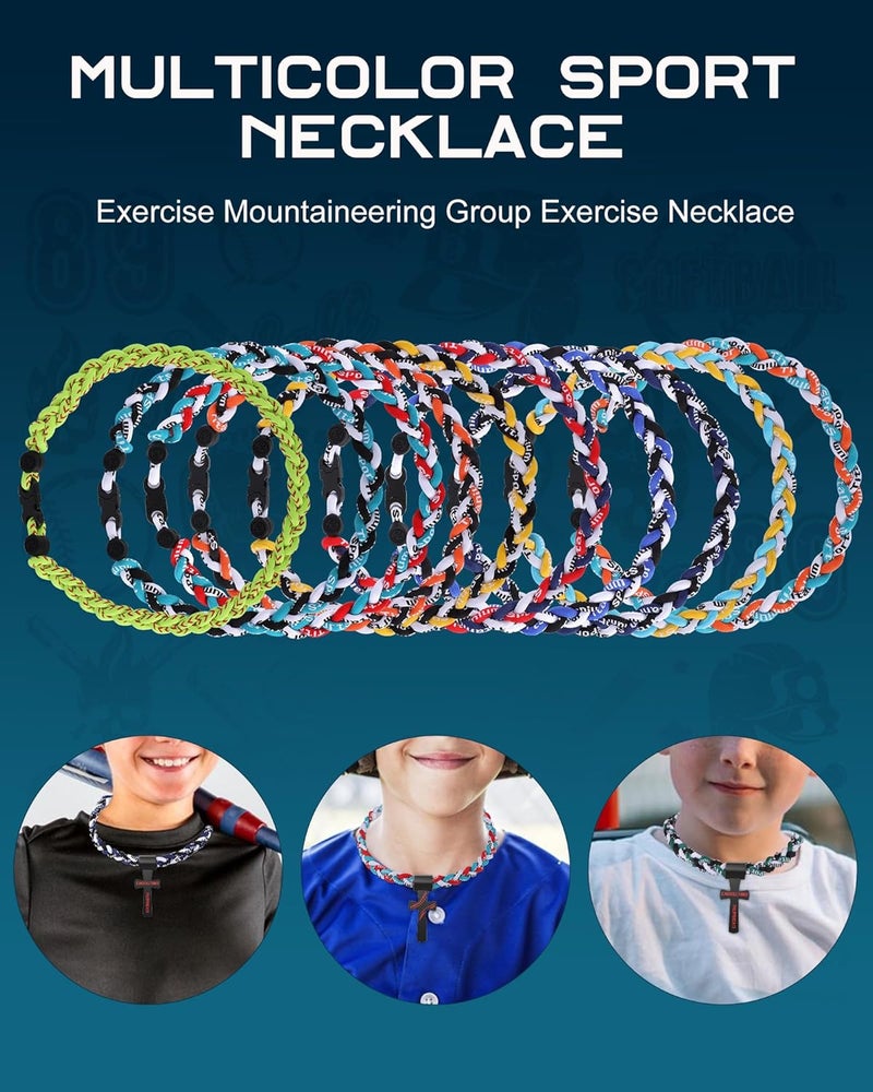 Dixlp Store Baseball Necklaces, 3 Pack, Fashion Tornado Design for Sports Fan Baseball Necklace, Great-Hit with Box, Baseball Theme Party Gifts - Image 3
